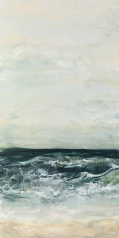 What Lies Beyond I White Modern Wood Framed Art Print with Double Matting by Shanti, Shima