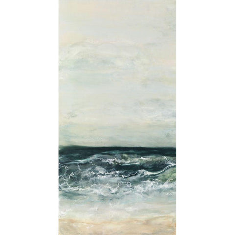 What Lies Beyond I White Modern Wood Framed Art Print by Shanti, Shima