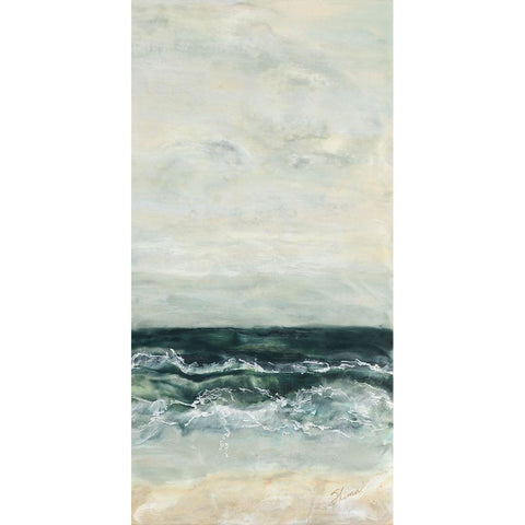 What Lies Beyond II Black Modern Wood Framed Art Print with Double Matting by Shanti, Shima