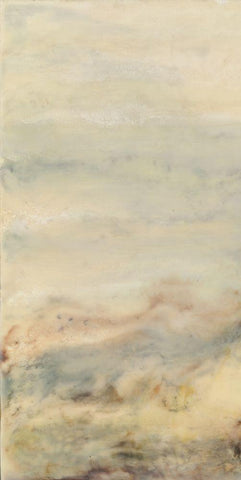 Imperceptible I White Modern Wood Framed Art Print with Double Matting by Shanti, Shima