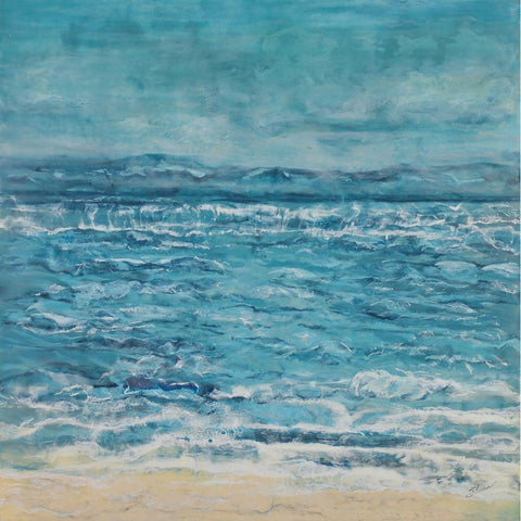 Winters Gale White Modern Wood Framed Art Print by Shanti, Shima