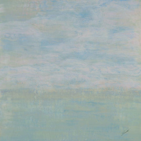 Whisper Black Modern Wood Framed Art Print with Double Matting by Shanti, Shima