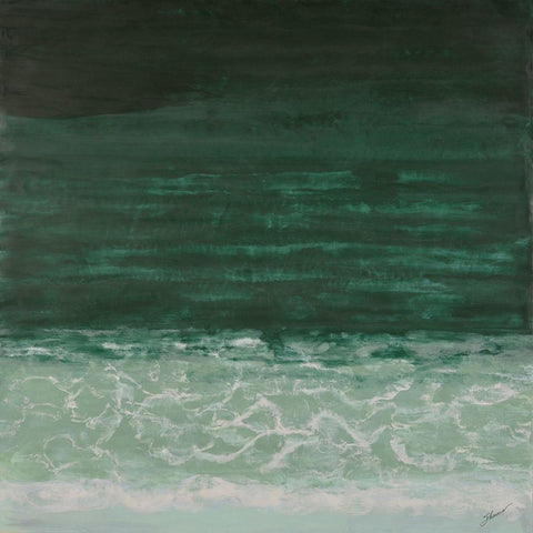 Beyond the Beyond White Modern Wood Framed Art Print with Double Matting by Shanti, Shima