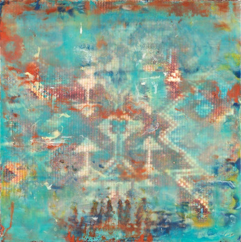 Ancient Wisdom Petite II White Modern Wood Framed Art Print with Double Matting by Shanti, Shima