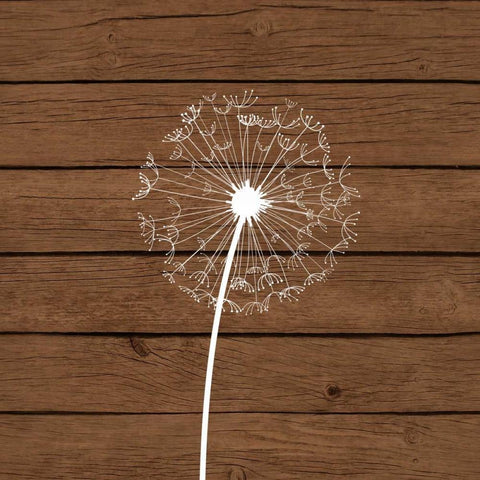 Brown Dandelion I Gold Ornate Wood Framed Art Print with Double Matting by Robinson, Tamara