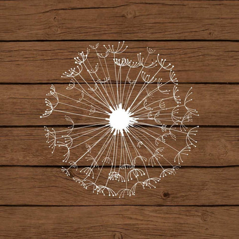 Brown Dandelion II Black Modern Wood Framed Art Print by Robinson, Tamara