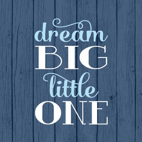 Dream Big - Boy Black Ornate Wood Framed Art Print with Double Matting by Robinson, Tamara