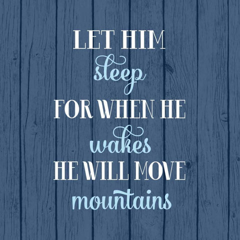 Let Him Sleep  White Modern Wood Framed Art Print by Robinson, Tamara