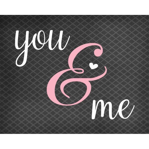 You and Me Black Modern Wood Framed Art Print by Robinson, Tamara