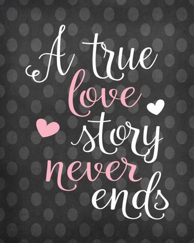 A True Love Story Black Ornate Wood Framed Art Print with Double Matting by Robinson, Tamara