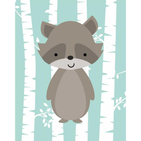 Woodland Birch I Black Modern Wood Framed Art Print with Double Matting by Robinson, Tamara