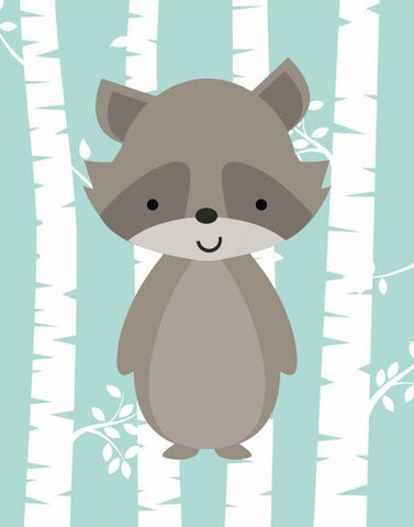 Woodland Birch I White Modern Wood Framed Art Print with Double Matting by Robinson, Tamara