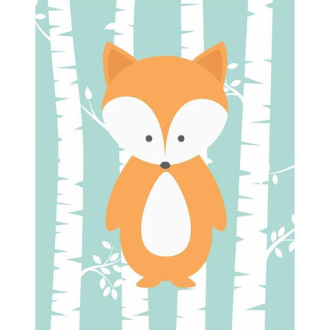 Woodland Birch III White Modern Wood Framed Art Print by Robinson, Tamara