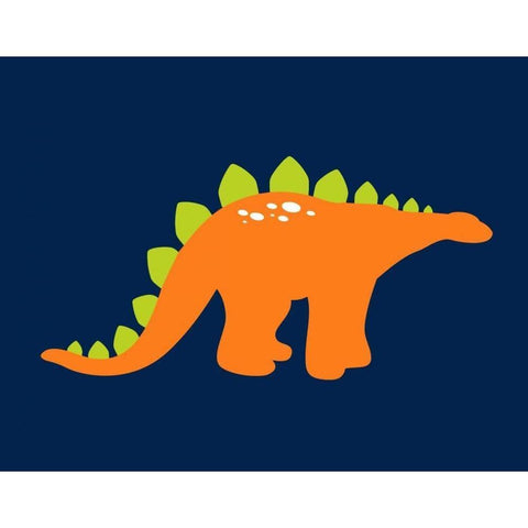 Dino I White Modern Wood Framed Art Print by Robinson, Tamara