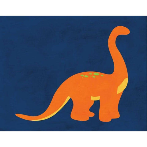 Dino 333 Black Modern Wood Framed Art Print with Double Matting by Robinson, Tamara