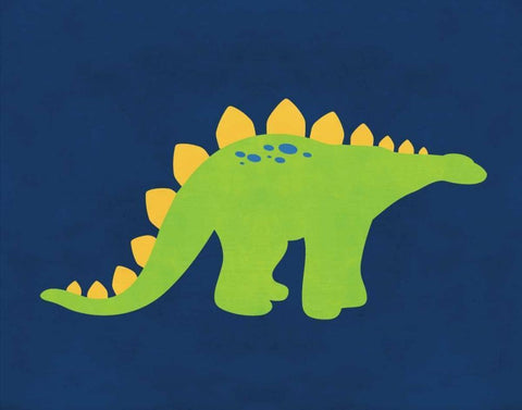 Dino 222 White Modern Wood Framed Art Print with Double Matting by Robinson, Tamara