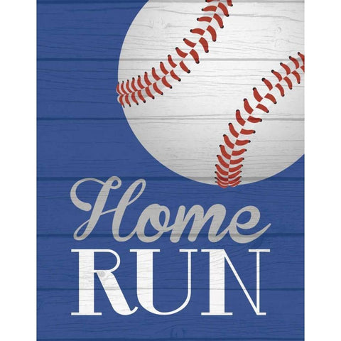 Home Run Gold Ornate Wood Framed Art Print with Double Matting by Robinson, Tamara