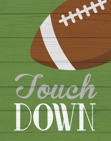 Touchdown White Modern Wood Framed Art Print with Double Matting by Robinson, Tamara