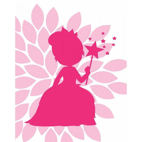 Princess I White Modern Wood Framed Art Print by Robinson, Tamara