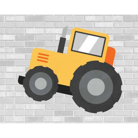 Construction I Gold Ornate Wood Framed Art Print with Double Matting by Robinson, Tamara