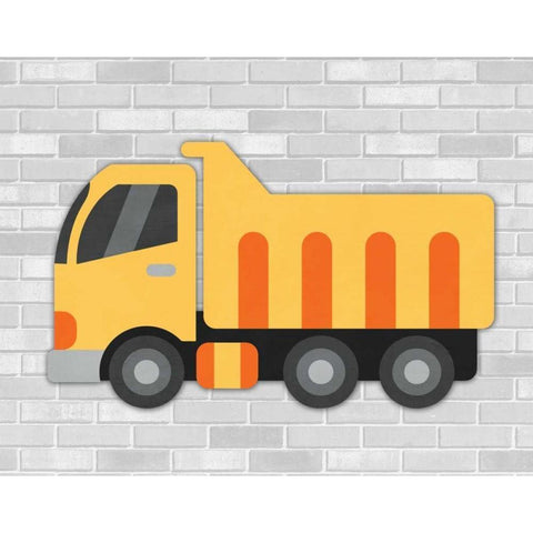 Construction III Black Modern Wood Framed Art Print with Double Matting by Robinson, Tamara