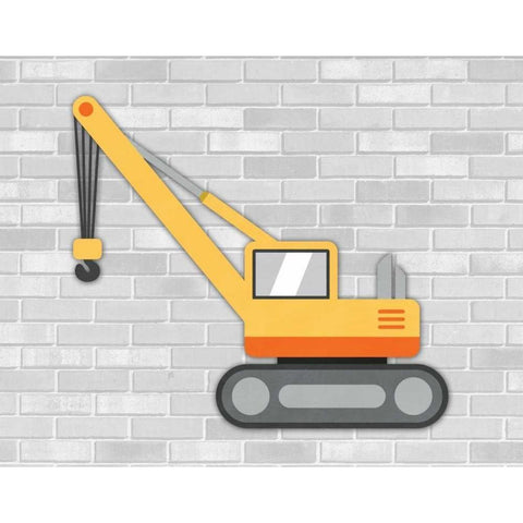 Construction IV White Modern Wood Framed Art Print by Robinson, Tamara