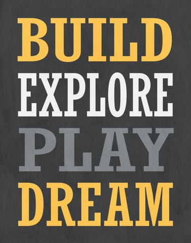 Construction V White Modern Wood Framed Art Print with Double Matting by Robinson, Tamara