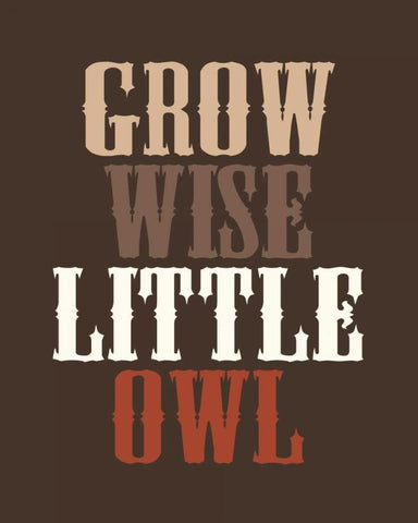 Grow Wise White Modern Wood Framed Art Print with Double Matting by Robinson, Tamara