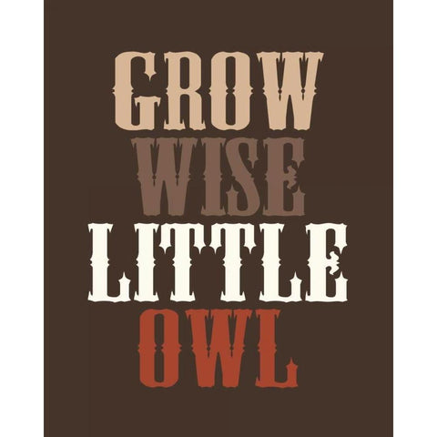 Grow Wise White Modern Wood Framed Art Print by Robinson, Tamara