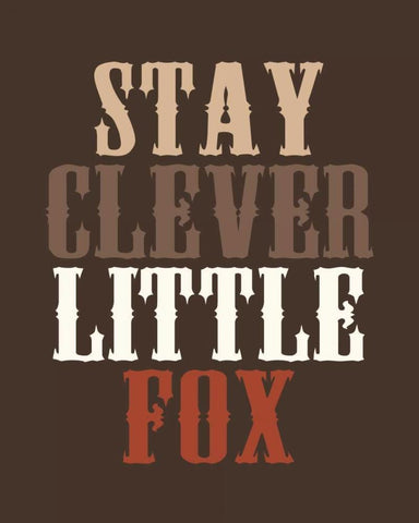 Stay Clever Black Ornate Wood Framed Art Print with Double Matting by Robinson, Tamara