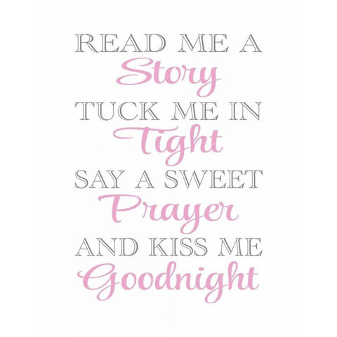 Read Me a Story White Modern Wood Framed Art Print by Robinson, Tamara