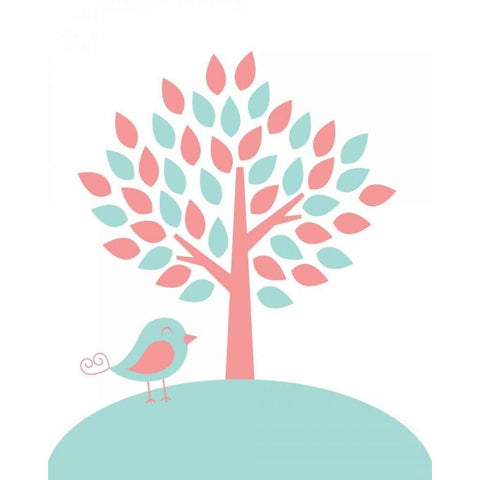 Tree Gold Ornate Wood Framed Art Print with Double Matting by Robinson, Tamara