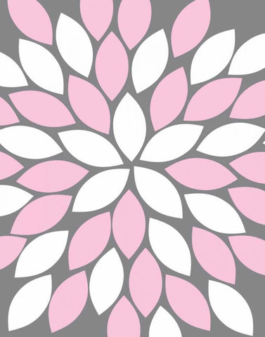 White Modern Wood Framed Art Print with Double Matting by Robinson, Tamara