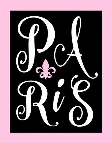 Paris White Modern Wood Framed Art Print with Double Matting by Robinson, Tamara