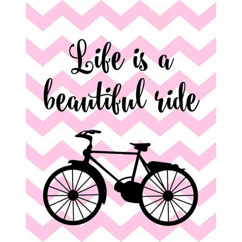 Bicycle Quote Gold Ornate Wood Framed Art Print with Double Matting by Robinson, Tamara