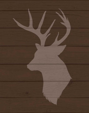 Deer II Black Ornate Wood Framed Art Print with Double Matting by Robinson, Tamara