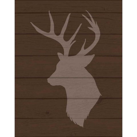 Deer II Gold Ornate Wood Framed Art Print with Double Matting by Robinson, Tamara