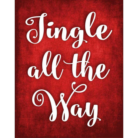 Jingle All the Way Gold Ornate Wood Framed Art Print with Double Matting by Robinson, Tamara