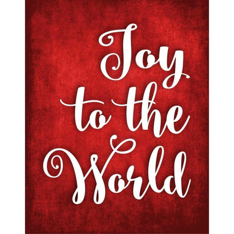 Joy to the World Black Modern Wood Framed Art Print with Double Matting by Robinson, Tamara