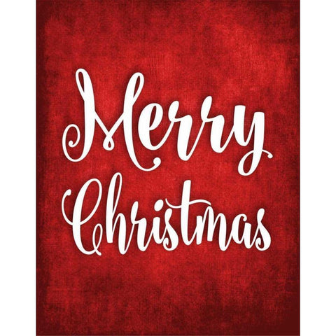 Merry Christmas White Modern Wood Framed Art Print by Robinson, Tamara