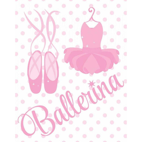 Sparkle Ballerina I Black Modern Wood Framed Art Print by Robinson, Tamara