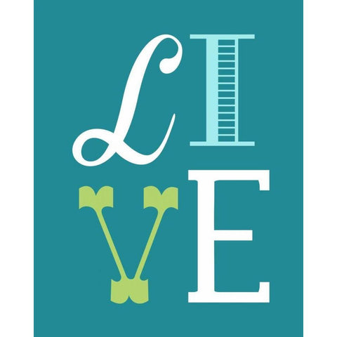 Live Gold Ornate Wood Framed Art Print with Double Matting by Robinson, Tamara