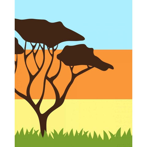 Safari I Black Modern Wood Framed Art Print by Robinson, Tamara