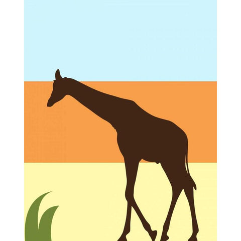 Safari IV Black Modern Wood Framed Art Print by Robinson, Tamara