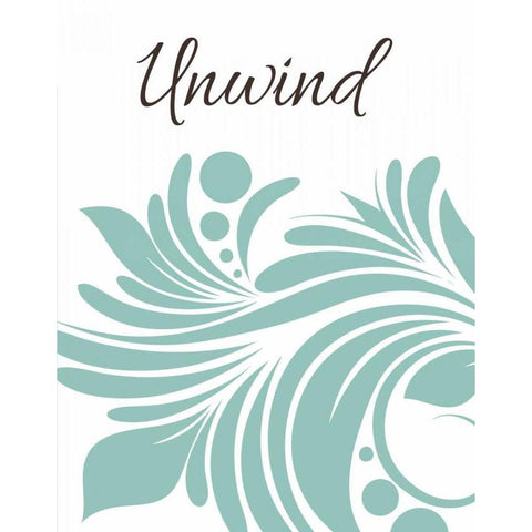 Bath Unwind Swirl Gold Ornate Wood Framed Art Print with Double Matting by Robinson, Tamara