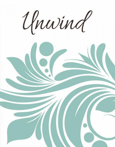 Bath Unwind Swirl Black Ornate Wood Framed Art Print with Double Matting by Robinson, Tamara