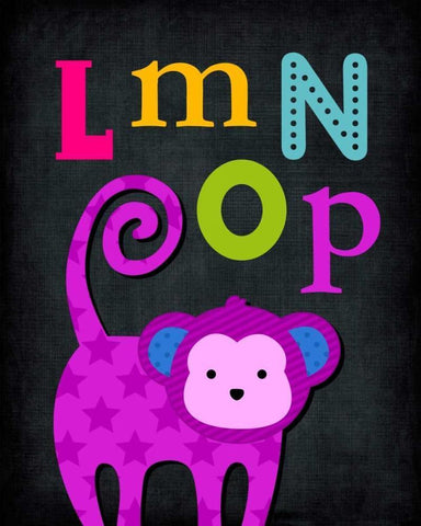 LMNOP Animal White Modern Wood Framed Art Print with Double Matting by Robinson, Tamara