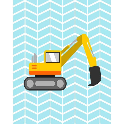 Construction IV White Modern Wood Framed Art Print by Robinson, Tamara