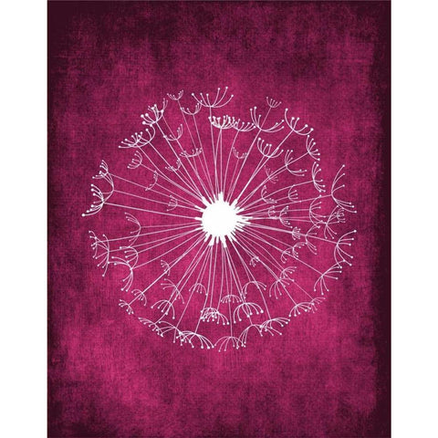 Grunge Dandelion II Black Modern Wood Framed Art Print by Robinson, Tamara