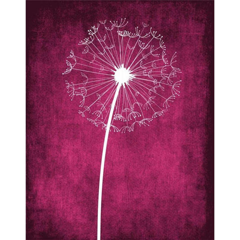 Grunge Dandelion III Black Modern Wood Framed Art Print by Robinson, Tamara